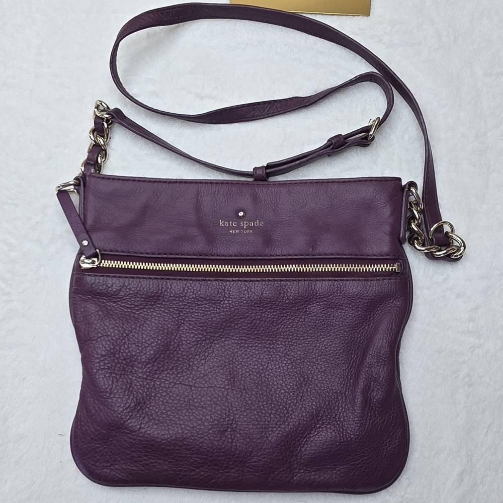 Kate Spade Purple Leather Crossbody Bag